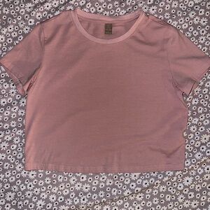 Pink Cropped Tee
